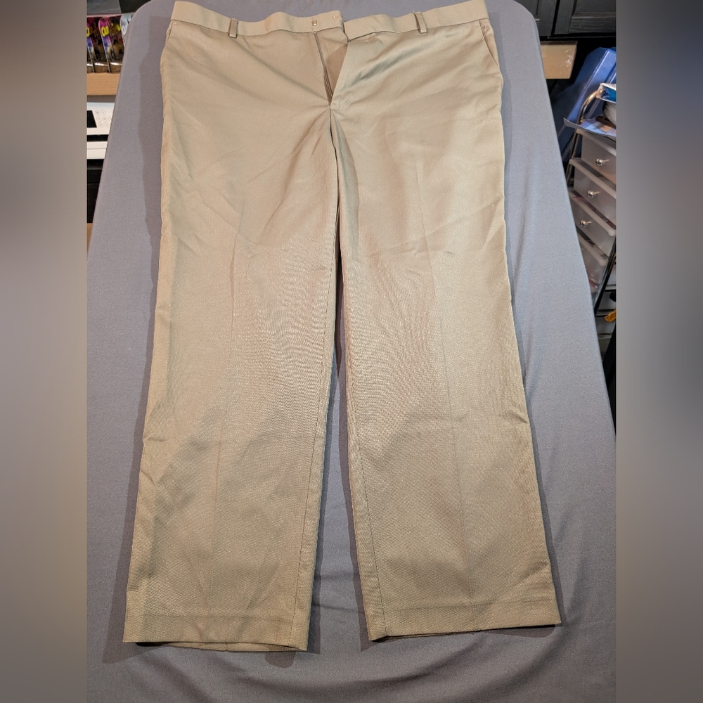 Men's Khaki Dress Pants - Classic Straight Fit